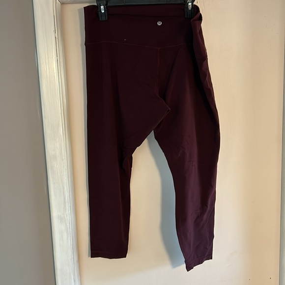 Lululemon burgundy align legging size 18 - Picture 2 of 4